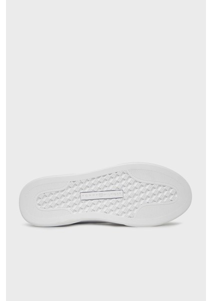 Logolu Deri Sneaker Ayakkabı Bayan Ayakkabı FW0FW08682 Ybs