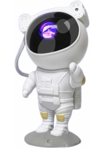 Gece Lambası Astronot Bluetooth Hoparlörlü Galaksi Işık Projektörü