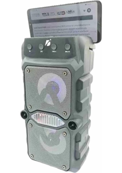 Çift Çıkışlı Güçlü Bataryalı Kablosuz Yüksek Ses Kaliteli Bluetooth Hoparlör