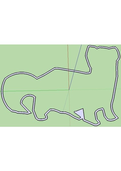 Güney Galler'in Yumuşak Pençeli Albino Gelincik Kurabiye Kesici (Sadece Plastik Aparattır) 3D