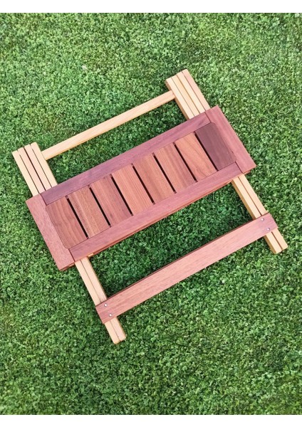 Ahşap 60X80 Iroko Mini Yemek Masası