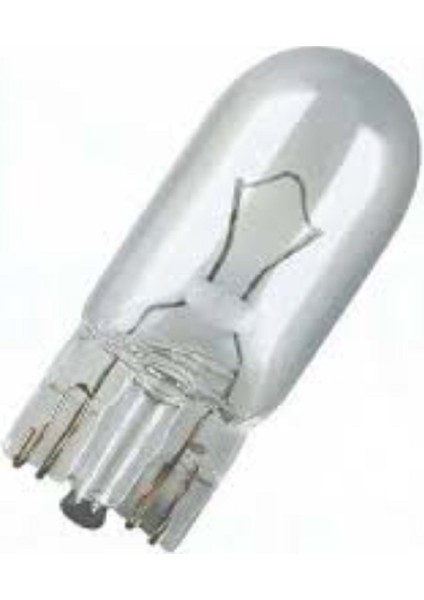 12V/5W Dipsiz Park/gösterge Ampulu Beyaz Cam