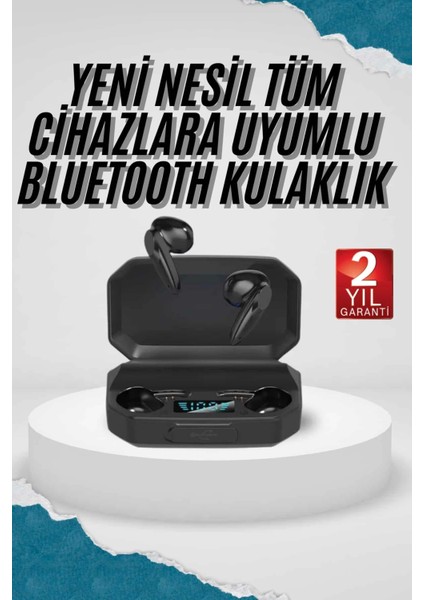 Kulak Içi Bluetooth Kulaklık Rgb Işıklı Çift Mikrofonlu Ios/android Uyumlu Bt 5.2