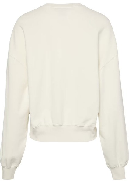 Kadın A - Logo Emb French Terry Sweatshirt - Beyaz fiyatları