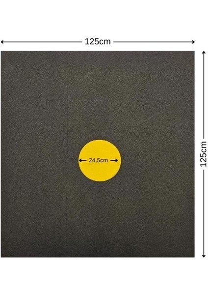 Hedef Minderi Xpe 125X125X25 cm 24,5 cm Göbekli