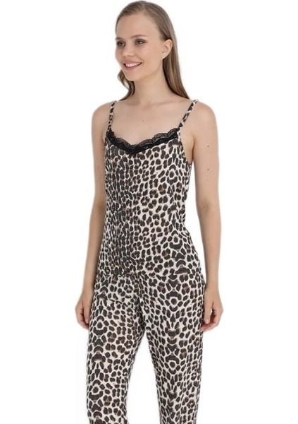 Rosetta Lume Tasarım Model Ip Askılı Kadın Pijama Takımı S/xl