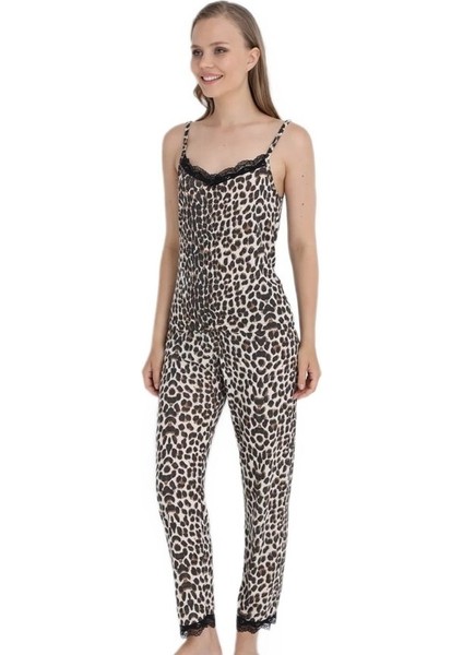 Rosetta Lume Tasarım Model Ip Askılı Kadın Pijama Takımı S/xl