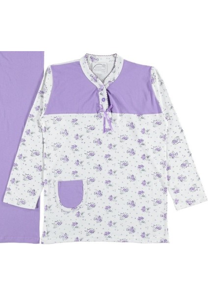 Elise Mood Tasarım Model Yazlık Uzun Kol Kadın Pijama Takımı M/xxl