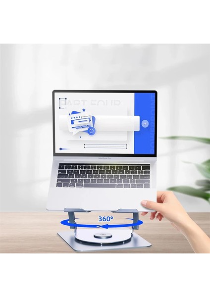 Ally T619G 360° Dönebilen Alüminyum Alaşım Soğutucu Masaüstü Laptop Standı- - NFND8578-128 fiyatları
