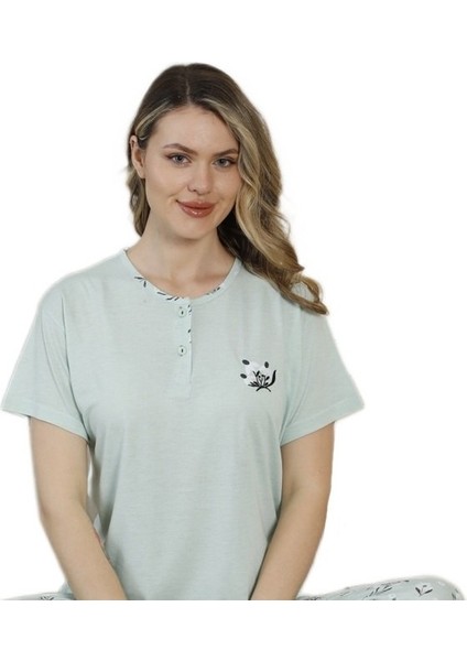Amera Tasarım Model Kısa Kollu Kadın Pijama Takımı M/xxl