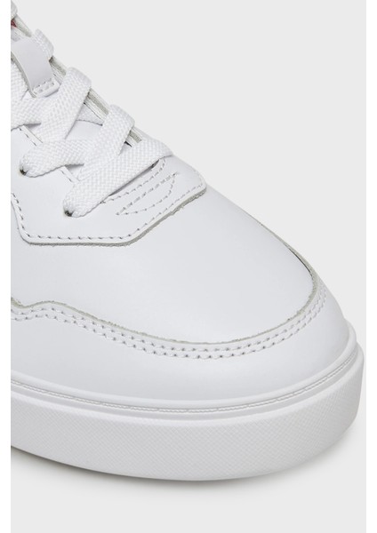 Logolu Deri Sneaker Ayakkabı Bayan Ayakkabı FW0FW08680 01S