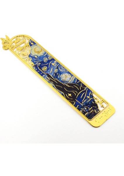 Vincent Van Gogh Yıldızlı Gece Starry Night Metal Ayraç Kitap Ayracı AY043