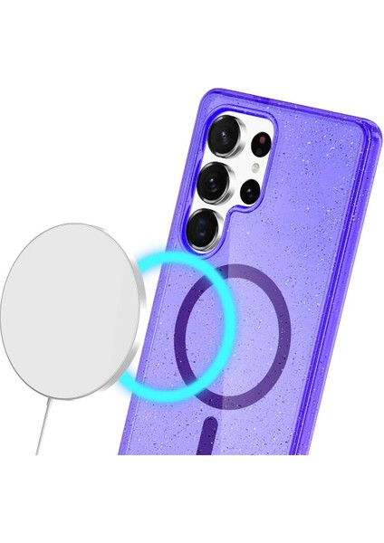 Samsung Galaxy S23 Ultra Kılıf Glow Magsafe Kapak - Turuncu - NFND3191-4834