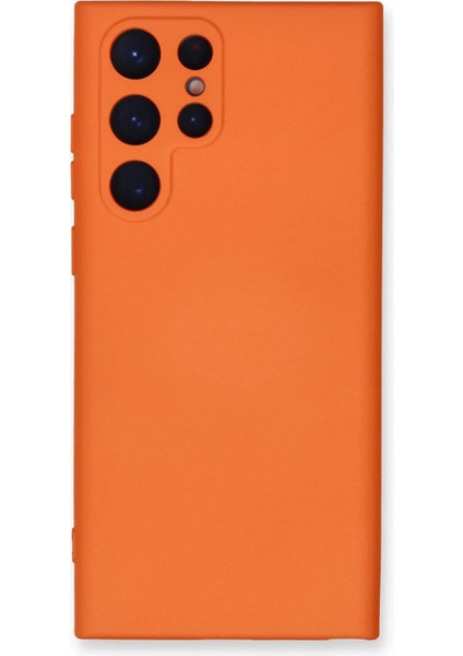 Samsung Galaxy S24 Ultra Kılıf Nano Içi Kadife Silikon - Turuncu - NFND1596-9630