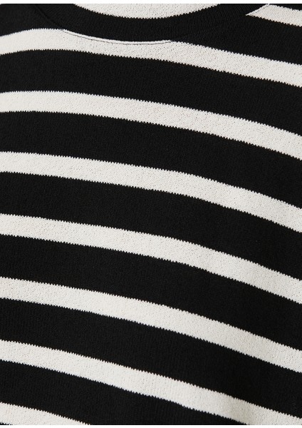 Skipper Çizgili Siyah Kadın Sweatshirt fırsatları