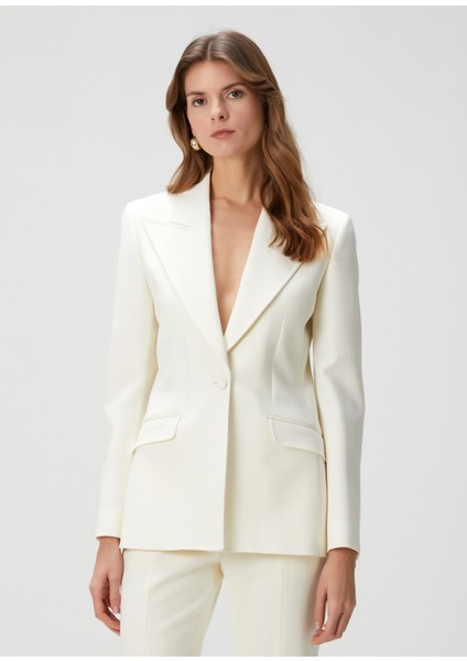 Leiva Kemik Yün Blazer