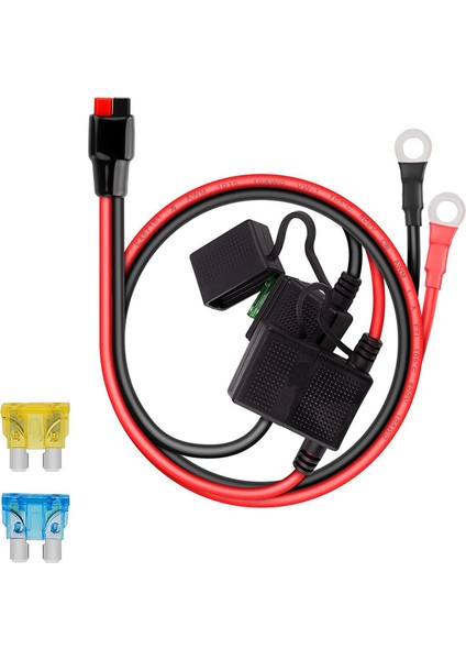 Halka Terminalleri ve 45A Konnektörleri ile Çift Pozitif Atc 10AWG Tel (Yurt Dışından) fiyatları