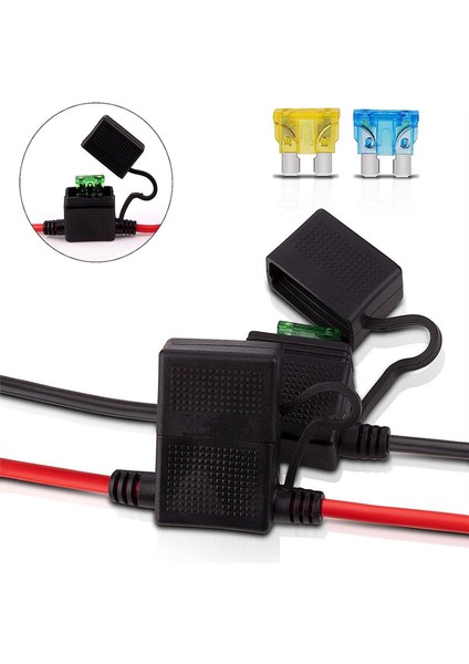 Halka Terminalleri ve 45A Konnektörleri ile Çift Pozitif Atc 10AWG Tel (Yurt Dışından) modelleri