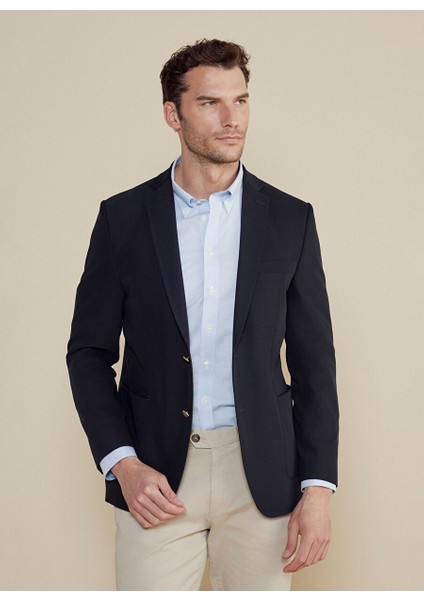 Lacivert Erkek Slim Fit Ceket BBSS25MBL019 fiyatları