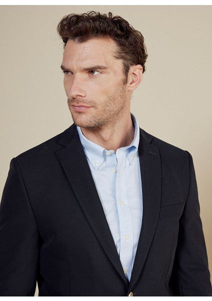 Lacivert Erkek Slim Fit Ceket BBSS25MBL019 fırsatları