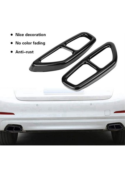 Araba Paslanmaz Çelik Siyah Egzoz Borusu Kapağı Döşeme (Yurt Dışından) fırsatları