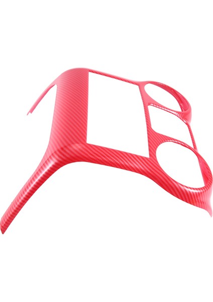 Araba Konsolu Dekoratif Panel Iç Mekan Kırmızı Karbon Desen (Yurt Dışından)