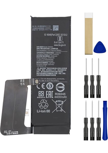 Xiaomi Mi 10 Pro BM4M Batarya Pil Tamir Seti ve Pil Bandı