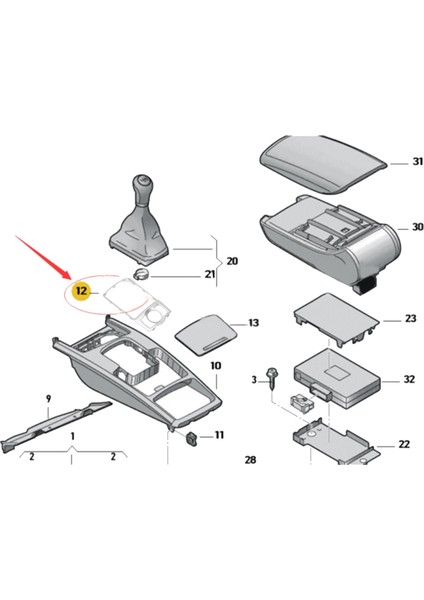 4FD864260 Konsol Vites Çerçevesi Krom Çerçeve Kaplaması Rs6 05-12 (Yurt Dışından) fiyatları