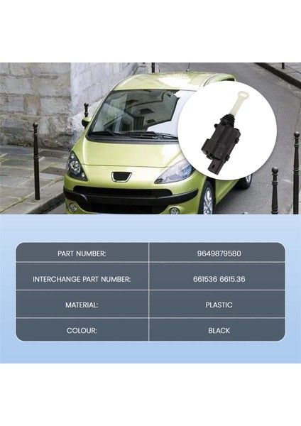 Merkezi Kilit Aktüatörü 6615.36 1007 1.4 1.6 2005-2020 (Yurt Dışından) modelleri