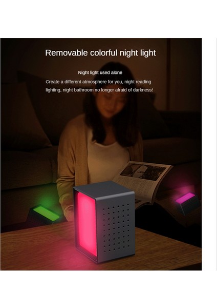 Gece Lambası Dijital Çalar Saat Renkli LED Değişen Fm Radyo Beyaz (Yurt Dışından) fırsatları