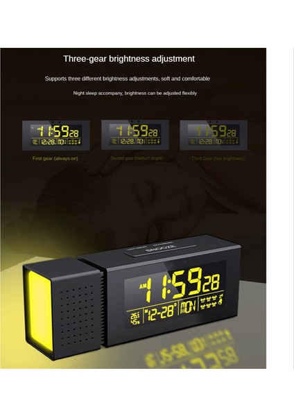 Gece Lambası Dijital Çalar Saat Renkli LED Değişen Fm Radyo Beyaz (Yurt Dışından) indirimleri
