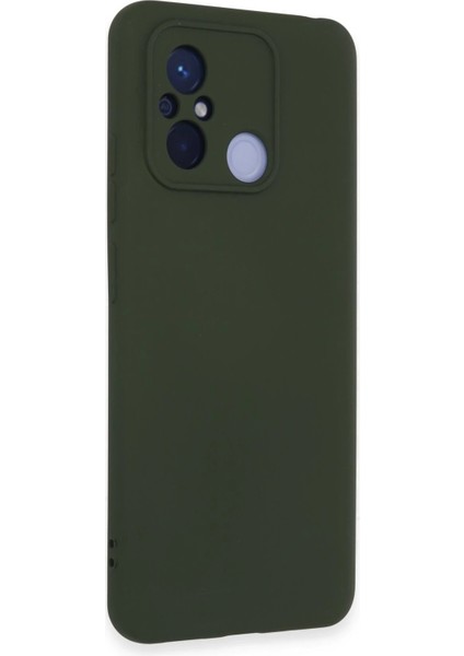Xiaomi Redmi 12C Kılıf Nano Içi Kadife Silikon - Koyu Yeşil - NFND1481-5222