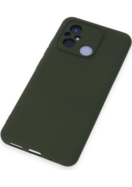 Xiaomi Redmi 12C Kılıf Nano Içi Kadife Silikon - Koyu Yeşil - NFND1481-5222