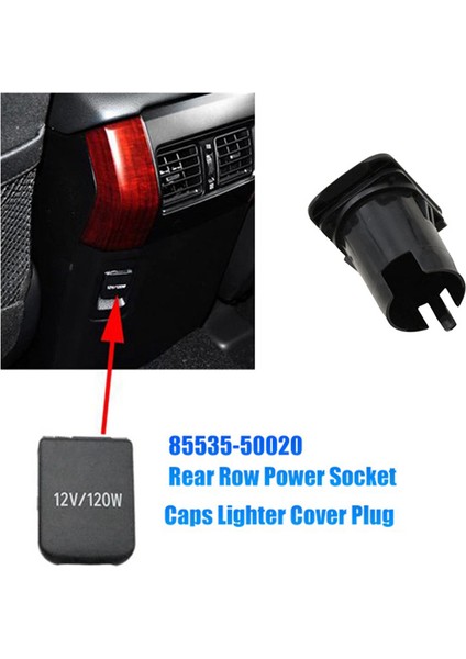 4runner Prado Için Arka Sıra Güç Soketi Kapağı (Yurt Dışından)