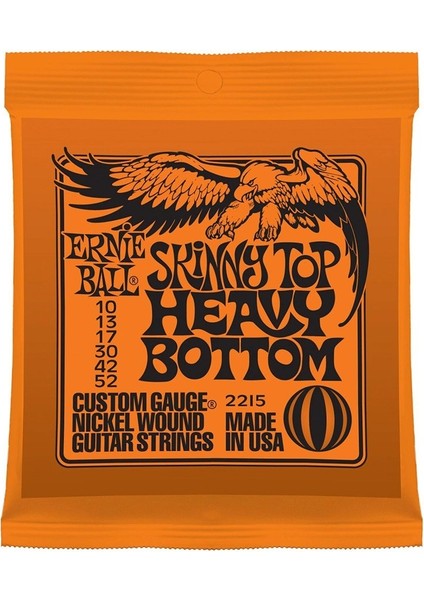 P02215 Skinny Top Heavy Bottom Nickel 10-52 Elektro Gitar Teli