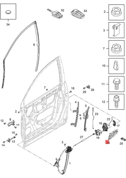 Lh Iç Kapı Kolu Trim Çerçevesi 96660863 Vue 2008-2010 Için (Yurt Dışından) fırsatları