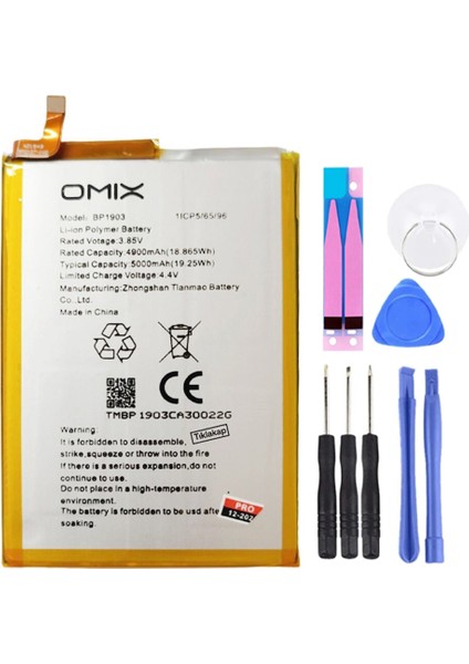 Omix X700 Batarya Pil Tamir Seti ve Pil Bandı