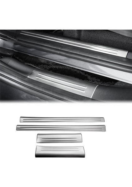 4 Parça Vezel Kapı Eşiği -V 21-23 Gümüş (Yurt Dışından)