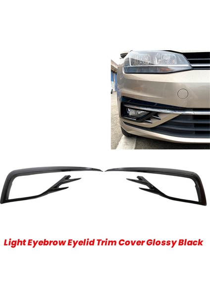 Golf 7.5 Mk7.5 2017-2019 Için Araba Ön Sis Lambası Kaş Rüzgar Bıçağı (Yurt Dışından)