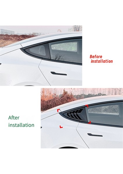 Model 3 2024+ Arka Yan Panjurlar Hava Menfezi Kepçesi Gölgelikler-B (Yurt Dışından) modelleri