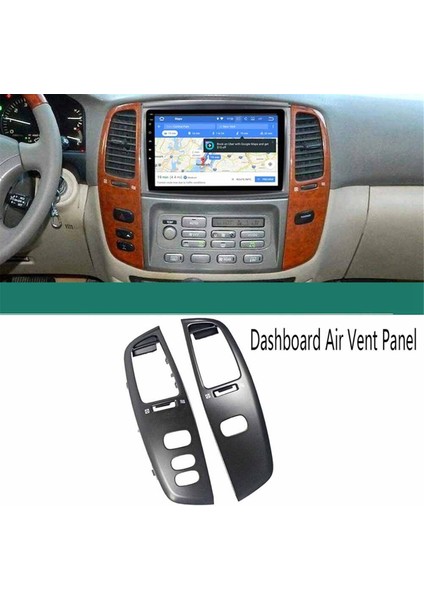 Land Cruiser Araç Gösterge Paneli Havalandırma Paneli Mat Siyah (Yurt Dışından)