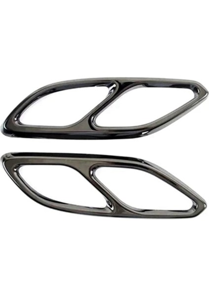 Egzoz Borusu Kuyruk Kapağı Trimi Kuyruk Troat Dekoratif Çerçeve B Için (Yurt Dışından)