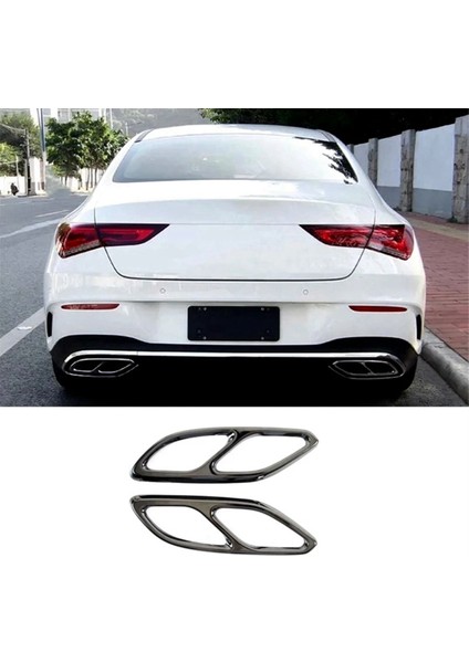 Egzoz Borusu Kuyruk Kapağı Trimi Kuyruk Troat Dekoratif Çerçeve B Için (Yurt Dışından) modelleri