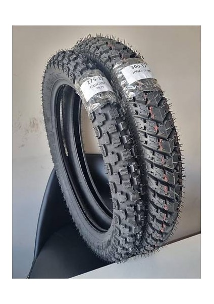 Kuba x Boss, 300-17 Tt ve 275-17 Tt Tubetype Motosiklet Lastik Seti
