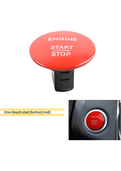 Kırmızı Için Araba Anahtarsız Çalıştırma ve Durdurma Tek Düğmesi (Yurt Dışından)