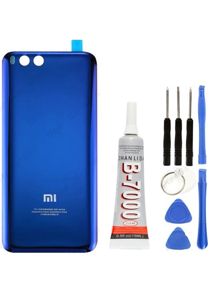 Xiaomi Mi Note 3 Mavi Arka Pil Kapağı Batarya Kapağı