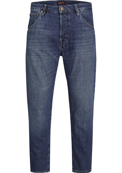 12229858_JJIFRANK Jjleen Aa 170 Mavi Erkek Yüksek Bel Cropped Fit Denim Pantolon fiyatları
