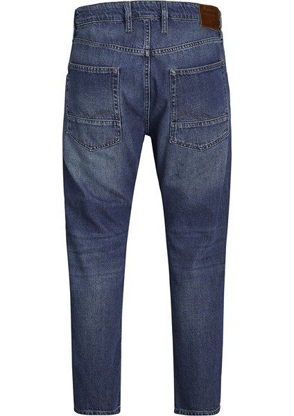 12229858_JJIFRANK Jjleen Aa 170 Mavi Erkek Yüksek Bel Cropped Fit Denim Pantolon fırsatları