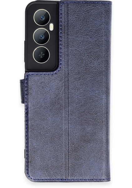 Realme C65 Kılıf Trend S Plus Kapaklı Kılıf - Lacivert - NFND2216-3363