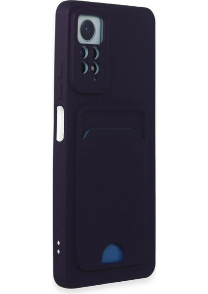 Xiaomi Redmi Note 11 Pro Kılıf Kelvin Kartvizitli Silikon - Derin Mor - NFND2198-5618